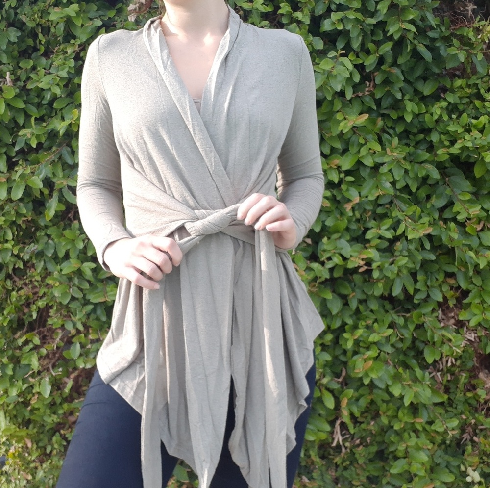 Olive Wrap Top - Picture 5 of 5